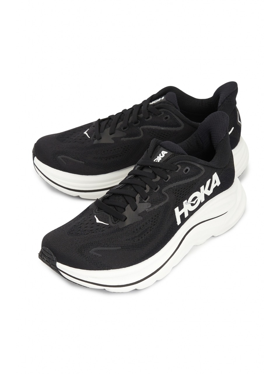 Женские кроссовки для бега HOKA Clifton 10 1162031 BWHT (ширина B)