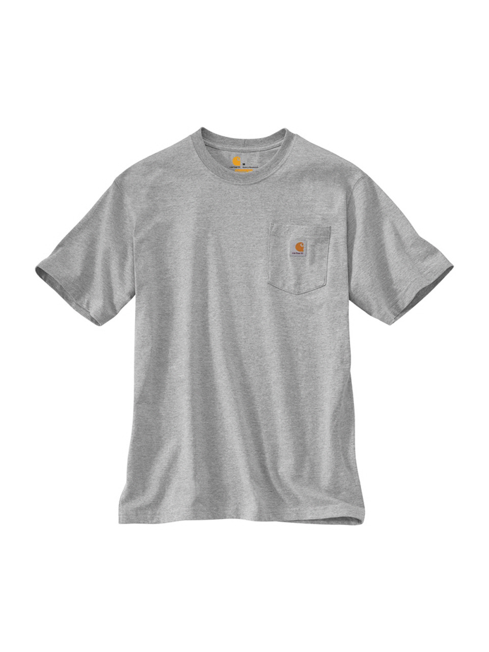 Футболка Carhartt с карманом (Heather Gray) / K87-HGY