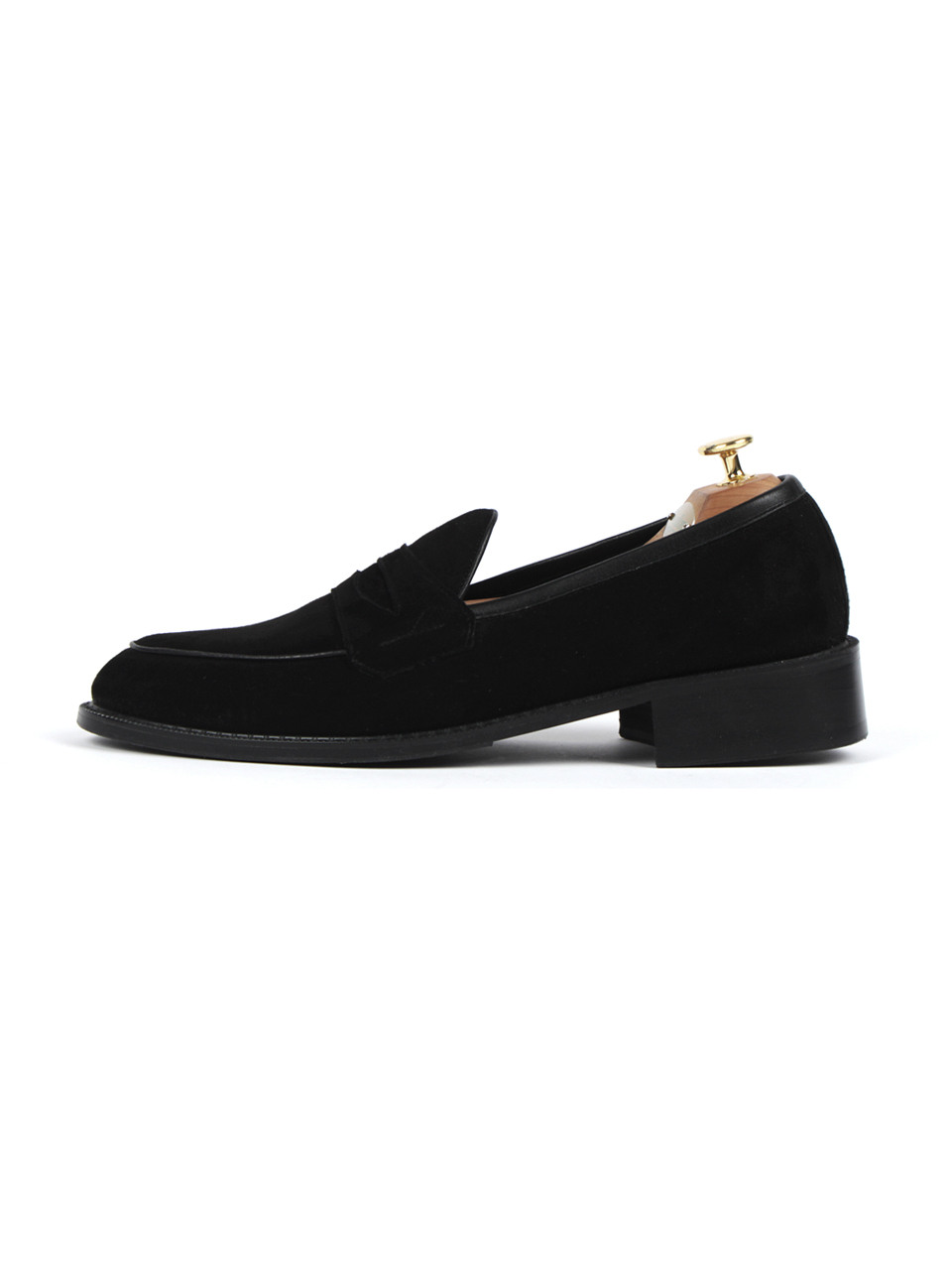 Замшевые пенни-лоферы CU7010-S (black)