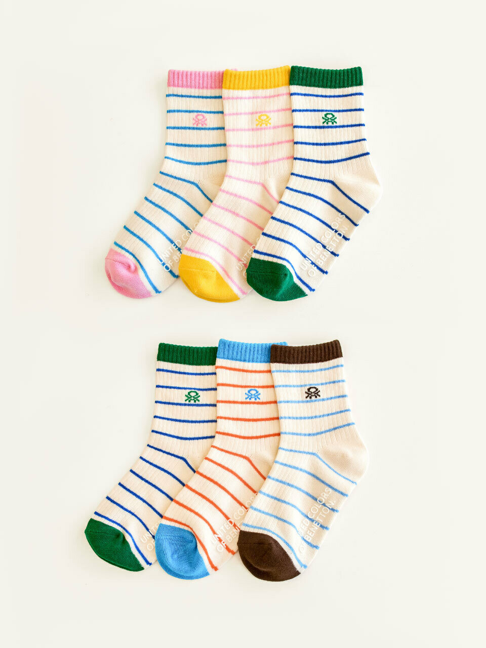 Набор из 3 пар носков Milky в рубчик, 2 colors