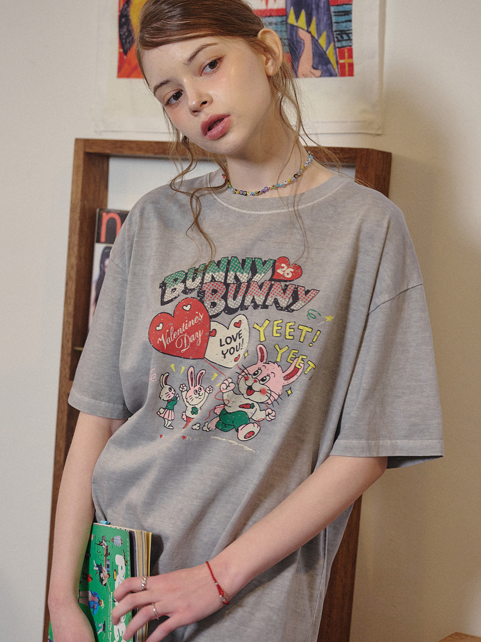 Футболка BUNNYNNY Pigment Ghost Gray
