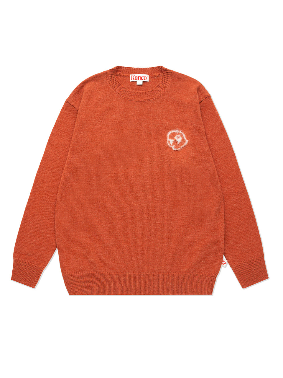 ☆関税込☆KANCO★KANCO MOHAIR LOGO KNIT PULLOVE.R★ 칸코]KANCO MOHAIR LOGO KNIT PULLOVER dark orange