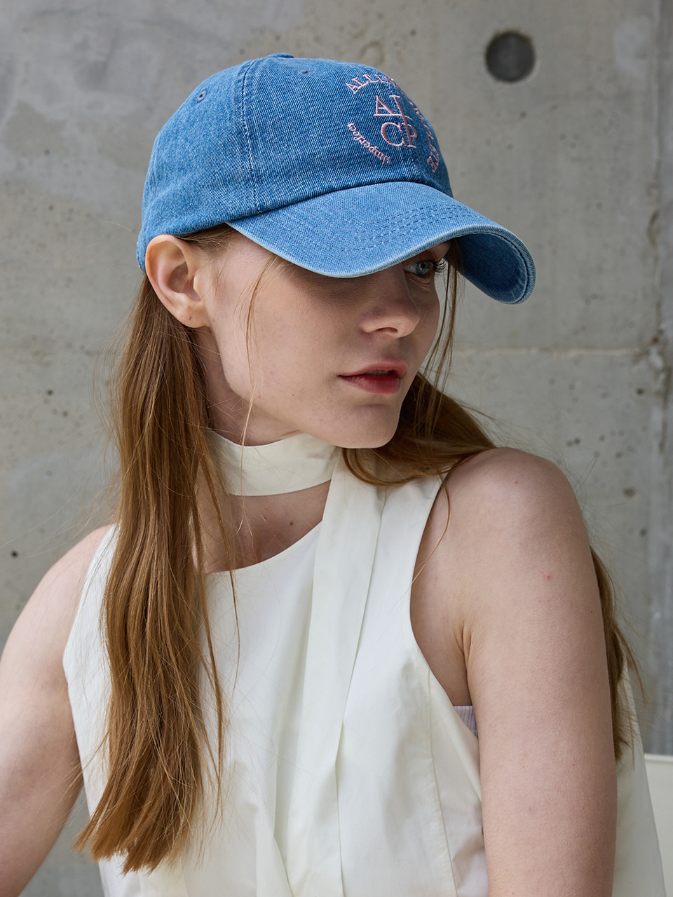 Round Logo Ball Cap (Blue Denim)