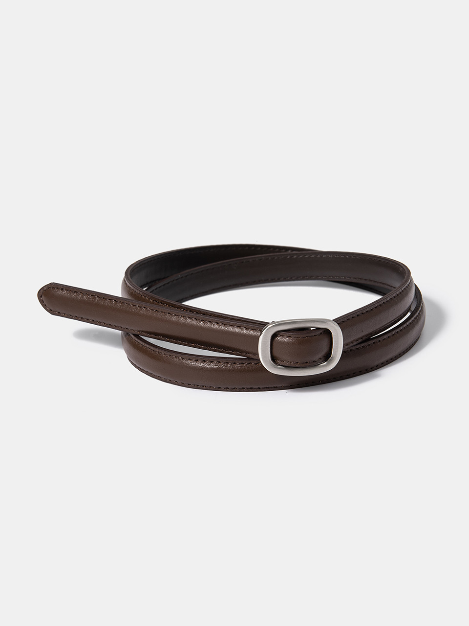 (W) simple облегающий belt (T008_brown)
