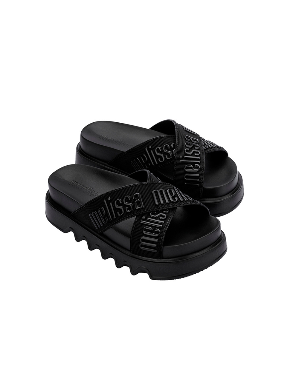 Melissa Women Cross M Rubber Platform Black