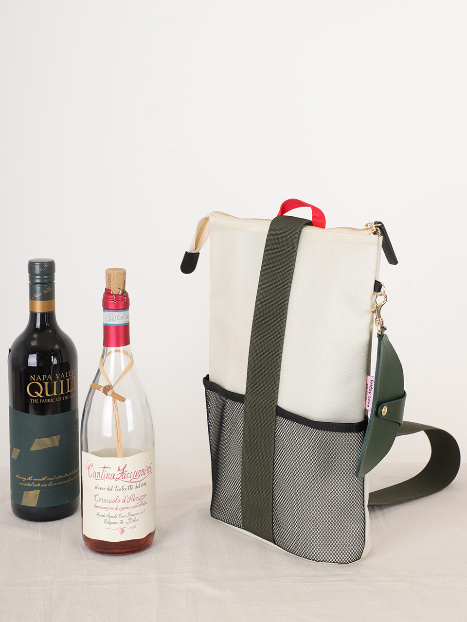 Сумка MACI BAG_VANILLA_Two bottle wine chiller tote bag на 2 бутылки