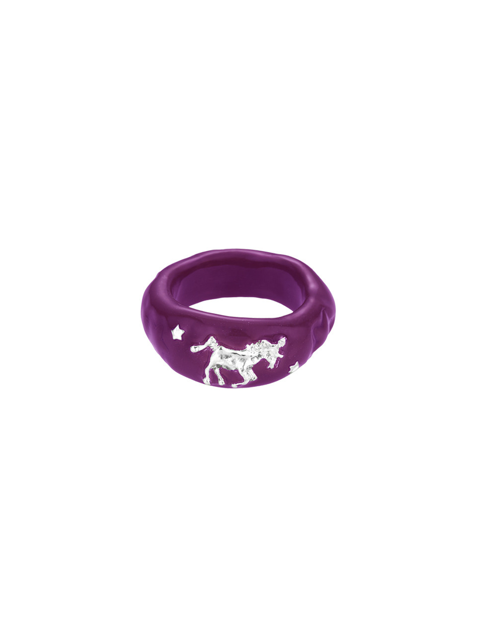 unicorn ring-plum