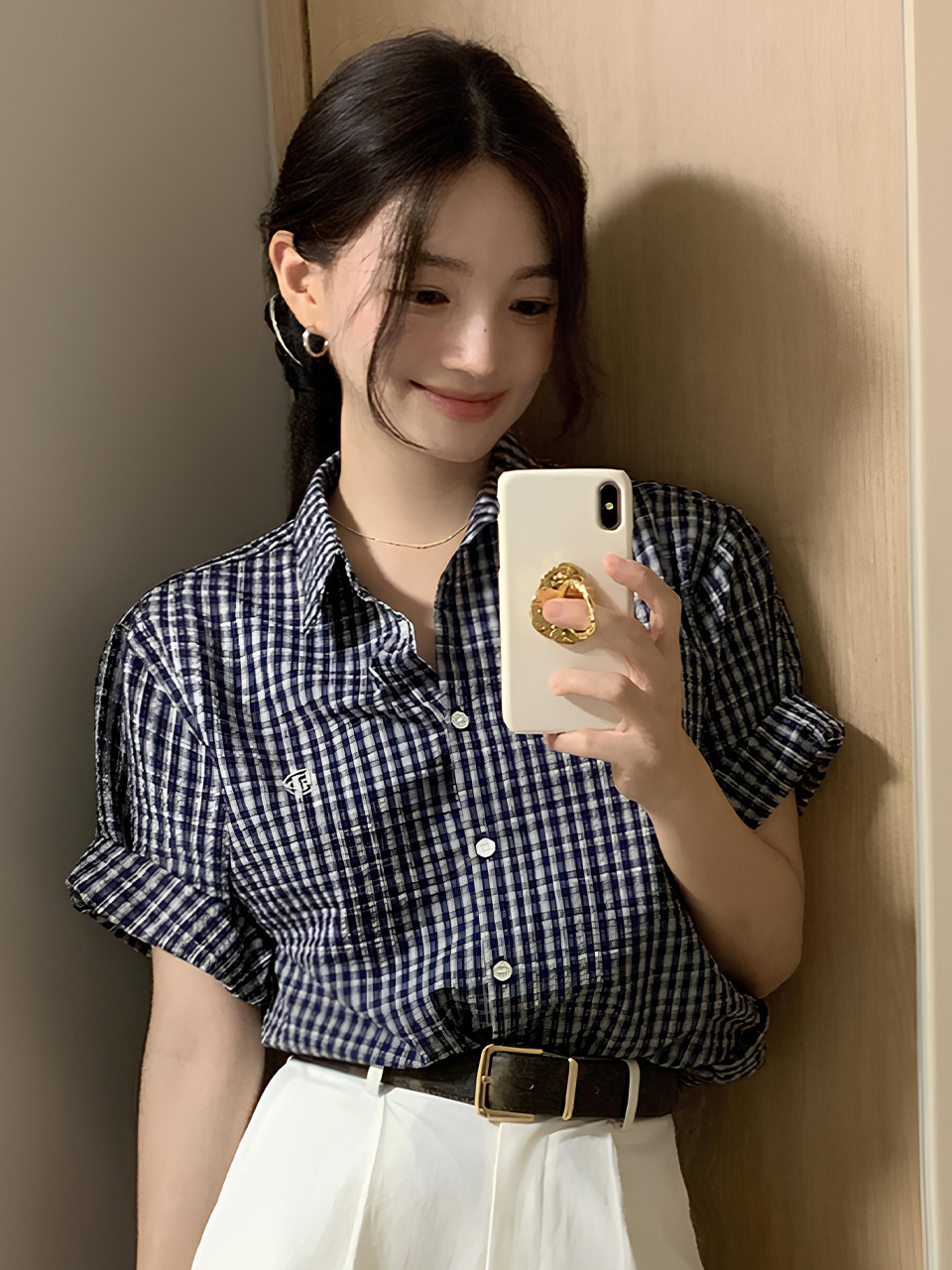 [New Color] Stripe Half Sleeve Shirt_6color
