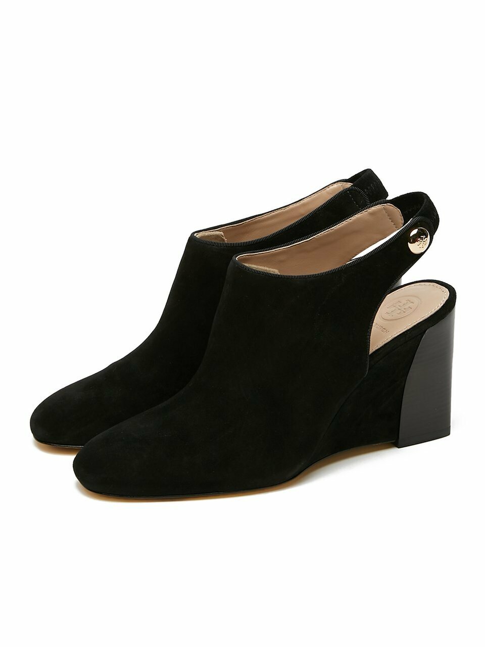 Tory Burch женские слингбэки на танкетке Black 37876 001