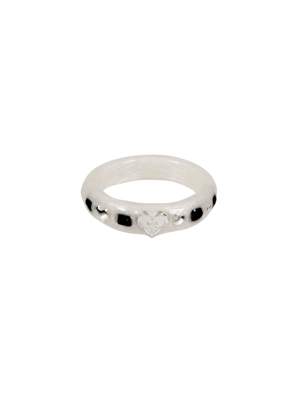 heart term ring-белый