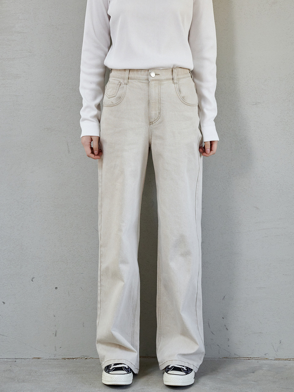 Джинсы 9157 soft collar (Beige)