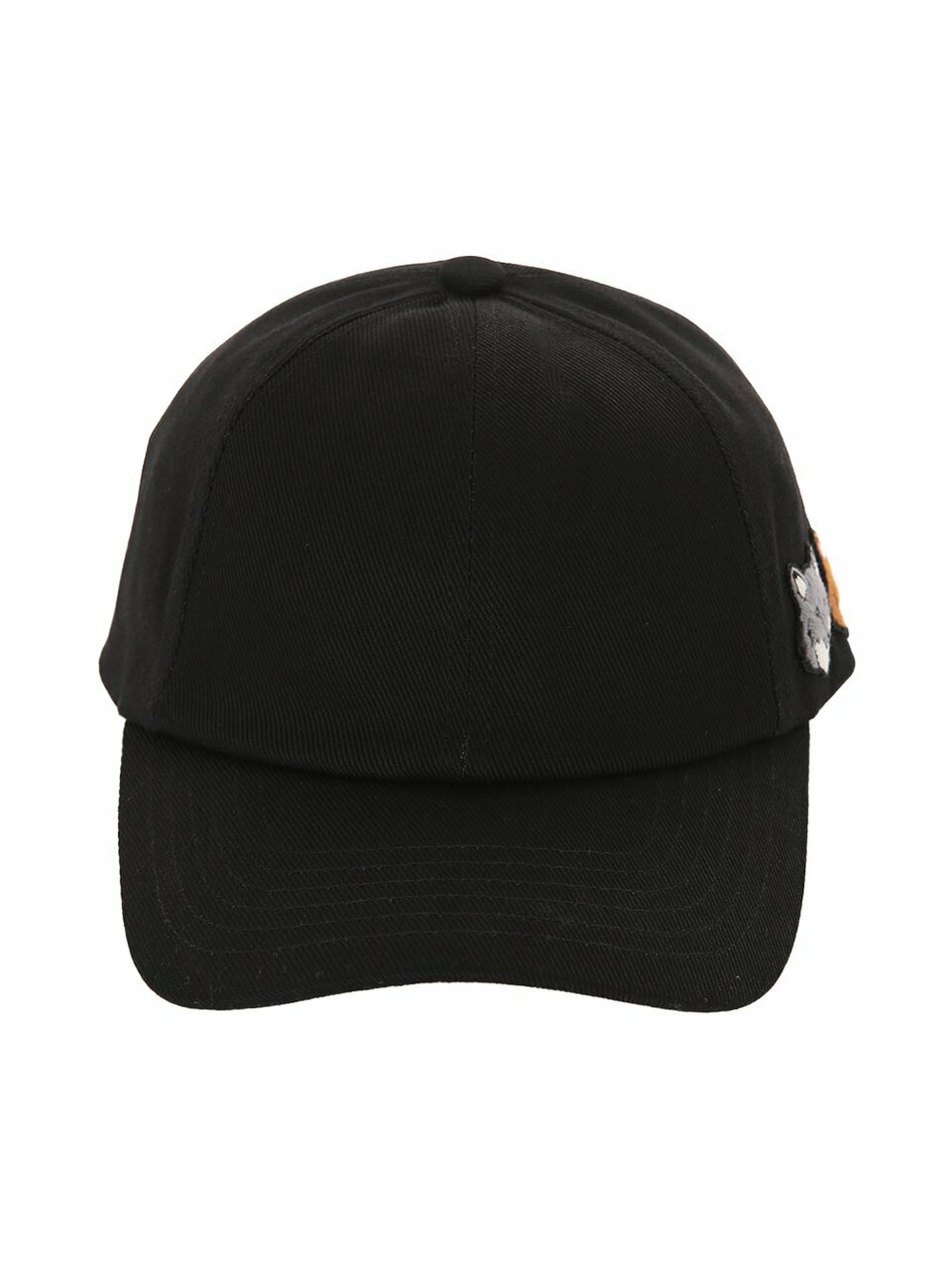 [В наличии] Кепка Maison Kitsune Double Fox Head черная OM611CFWW0096 P190