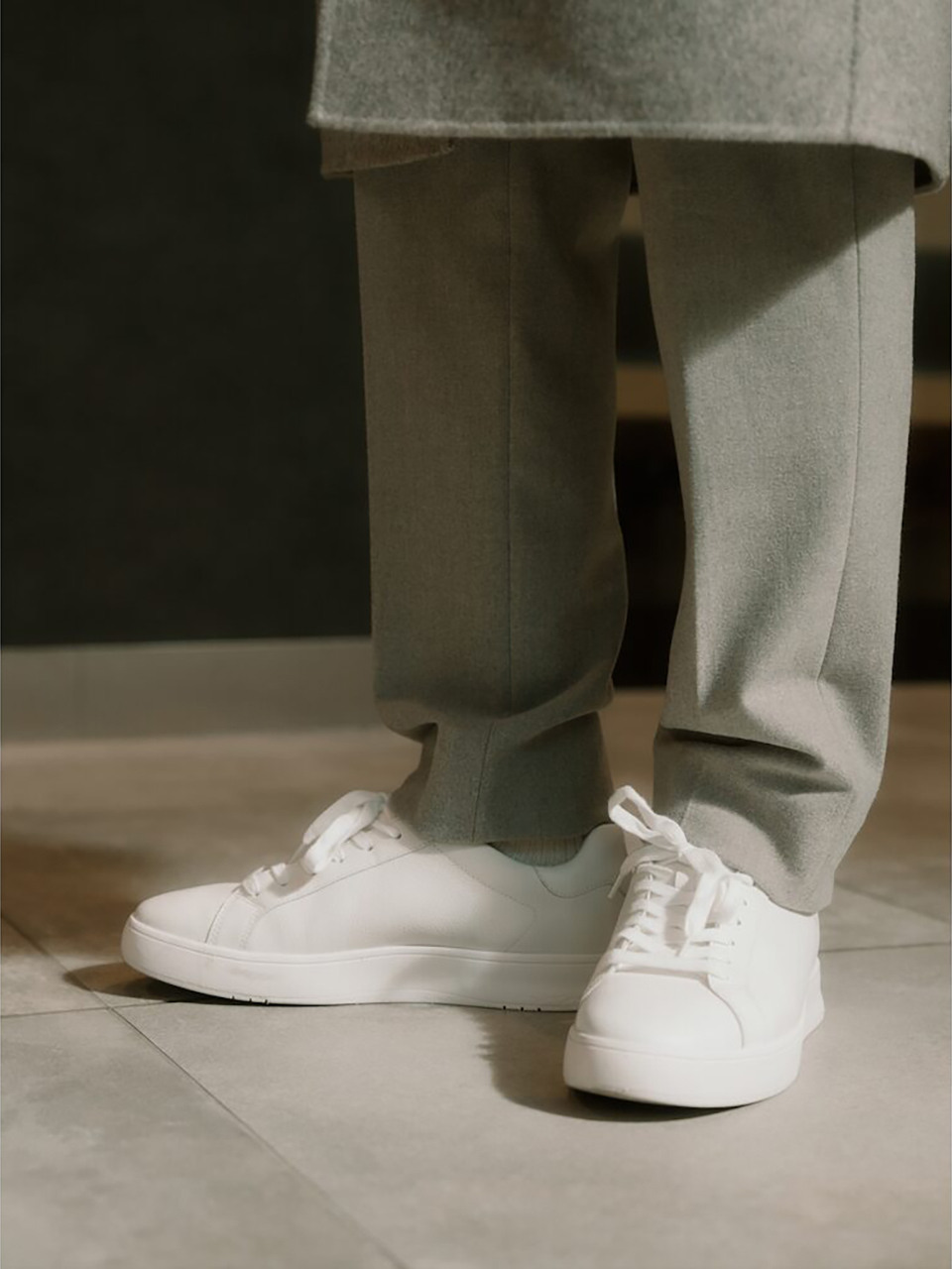[Rally 2] Мужские Tumbled Leather кроссовки - Urban White (FT59K1N031)