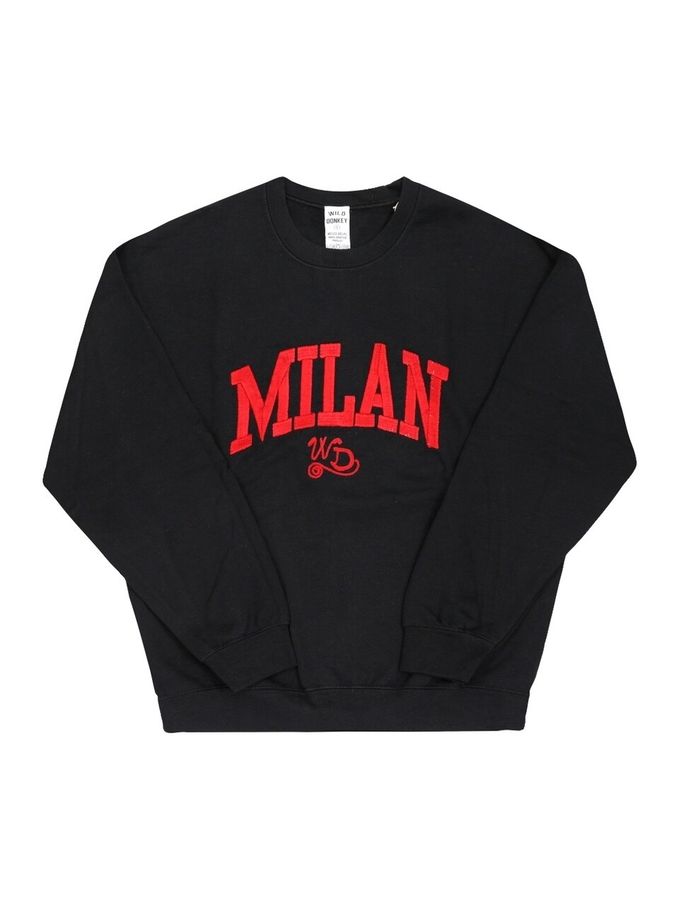 Свитшот унисекс La Prima Wild Donkey FG-MILAN BLACK
