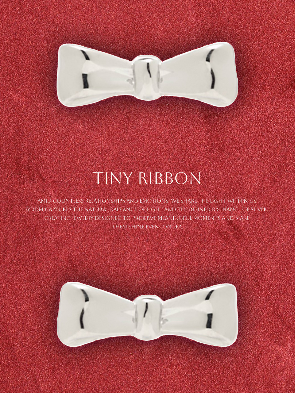 Серьги-ленточки 925 Tiny Ribbon (L)