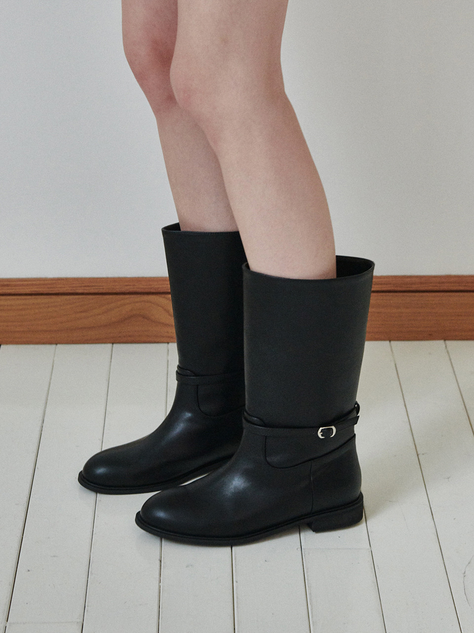 [15th] Dawn Half boots (Black)