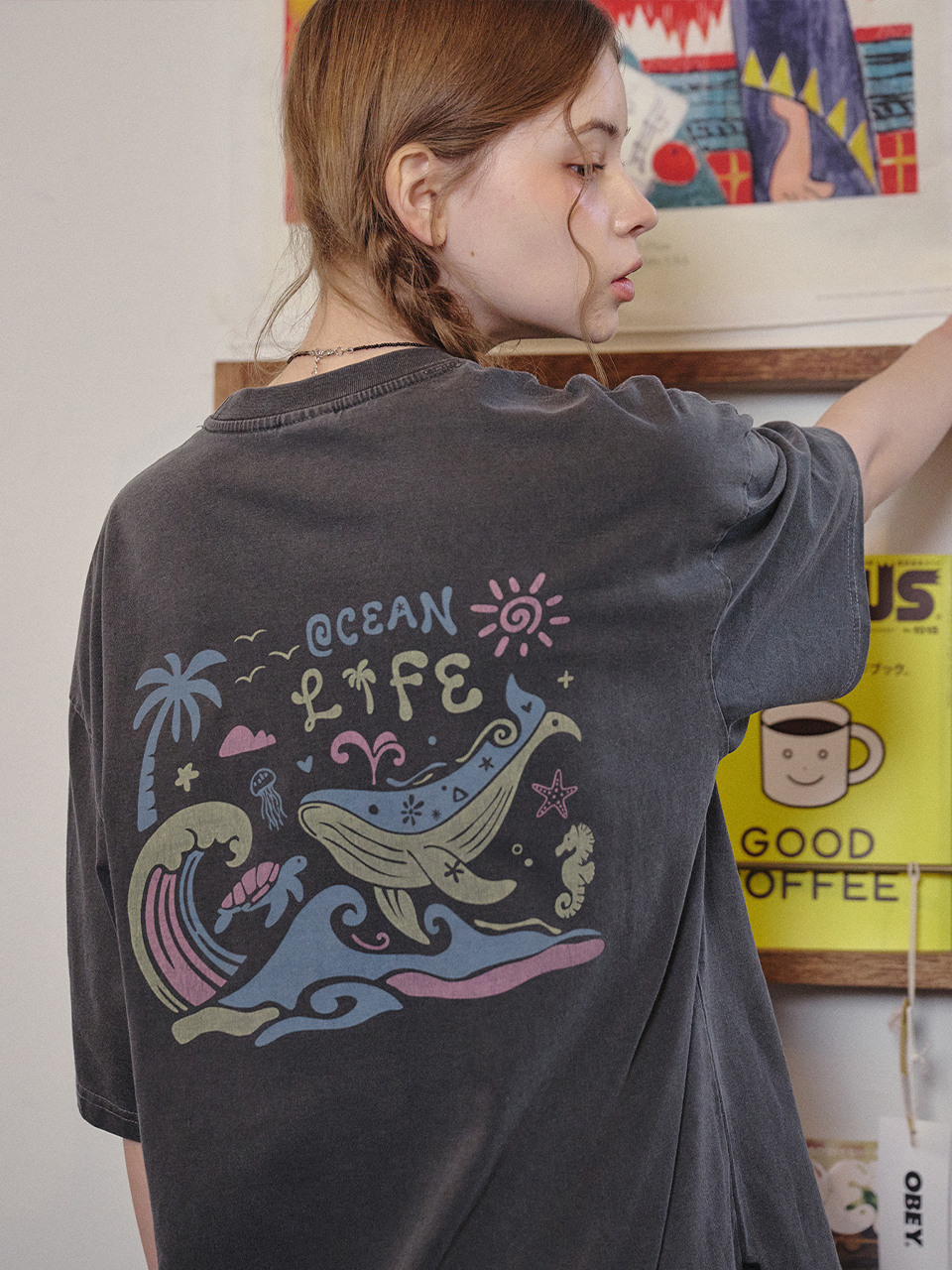 Футболка Blue Wave Pigment Smoke Black