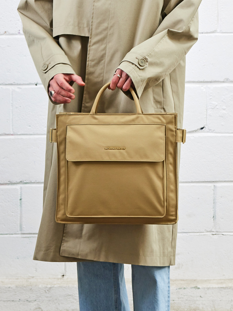 NO.16 TRENCH TOTE сумка BEIGE