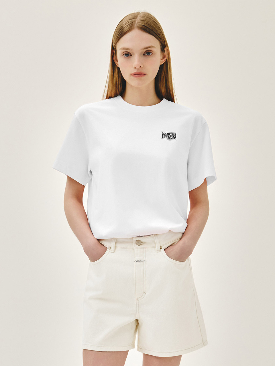 AEROCOOL SMALL CLASSIC LOGO TEE white