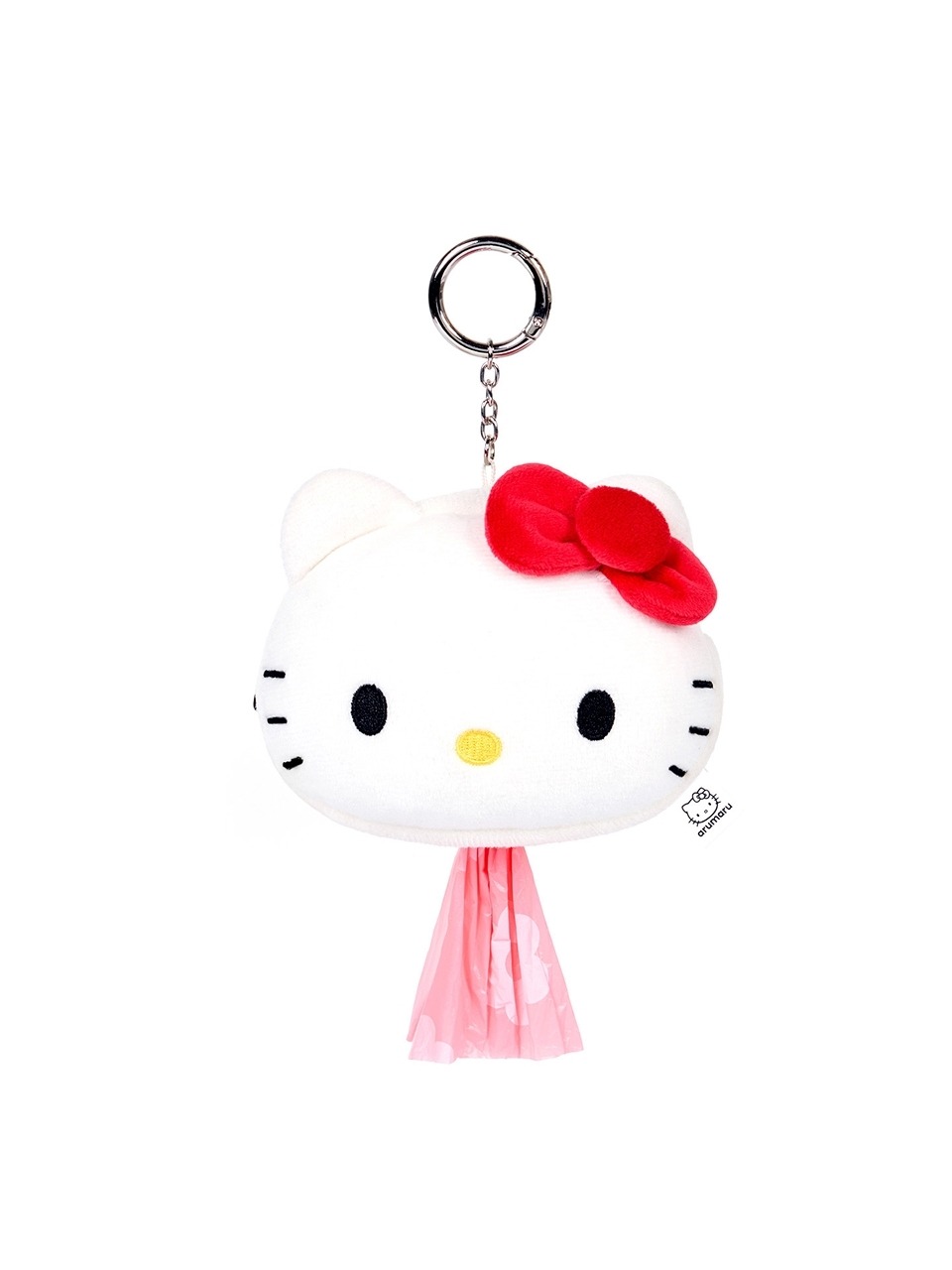 Hello Kitty x arumaru Poop Bag Key Ring_White