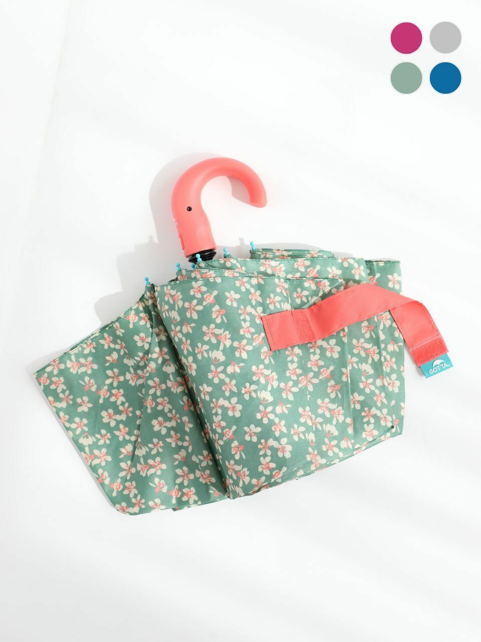 Зонт в 3 сложения Jutin Flower - 4 colors