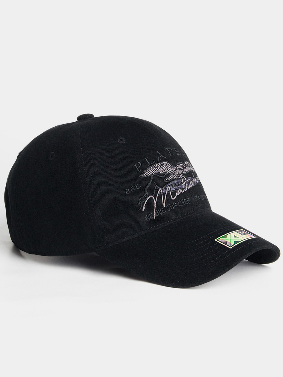Бейсболка большого размера XL MATT CAP BLACK