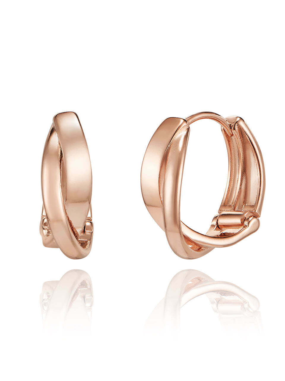 Серьги-кольца 14K GF ELGPEE433