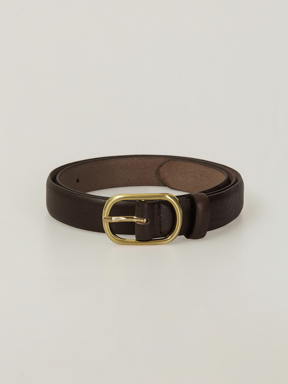 CLARION VOLUME COW LEATHER BELT_2COLORS