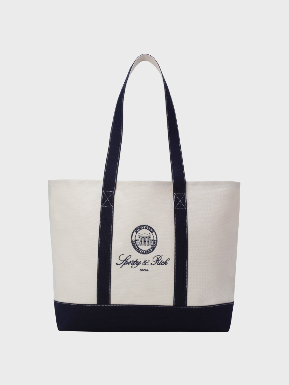 Двухцветная сумка-тоут Sporty & Rich S&R R265BOB100
