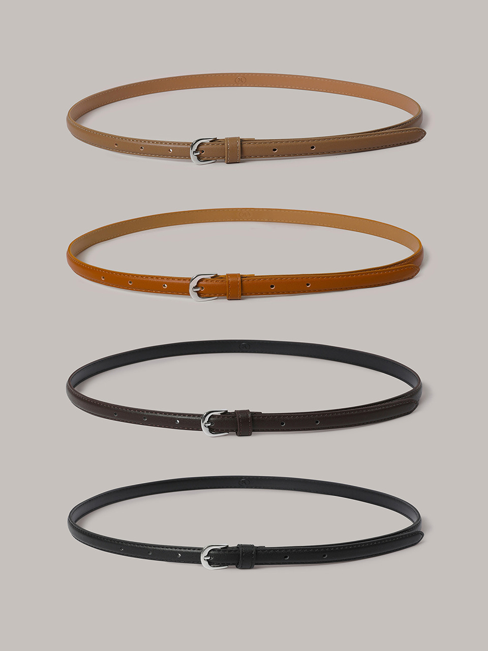 15mm Slim minimal Ремень - 4 Цвет