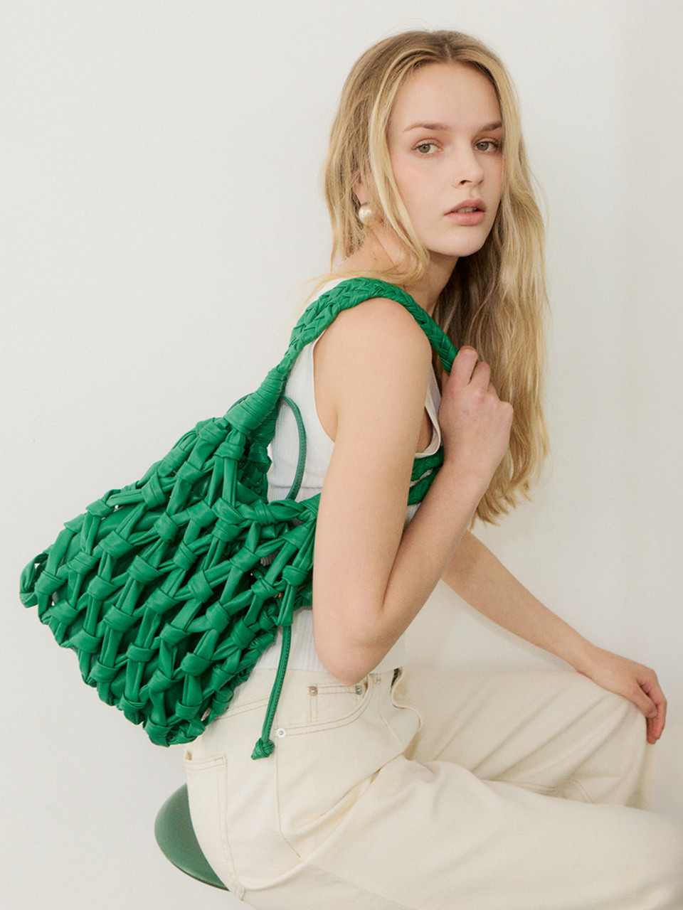 26SS Camille Dual Net Bag — Green