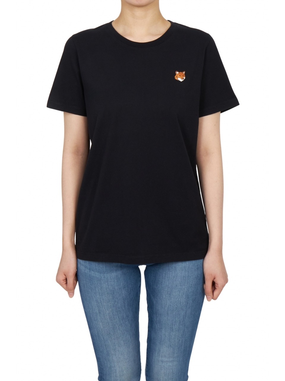 Женская футболка MAISON KITSUNE с лисой PW00113KJ7026 P199
