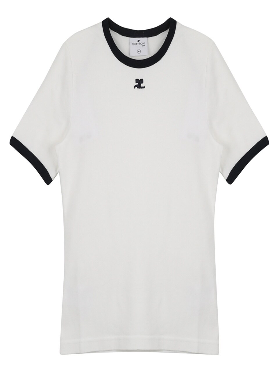 Женская футболка Courreges Contrast 125JTS017JS0203-0083