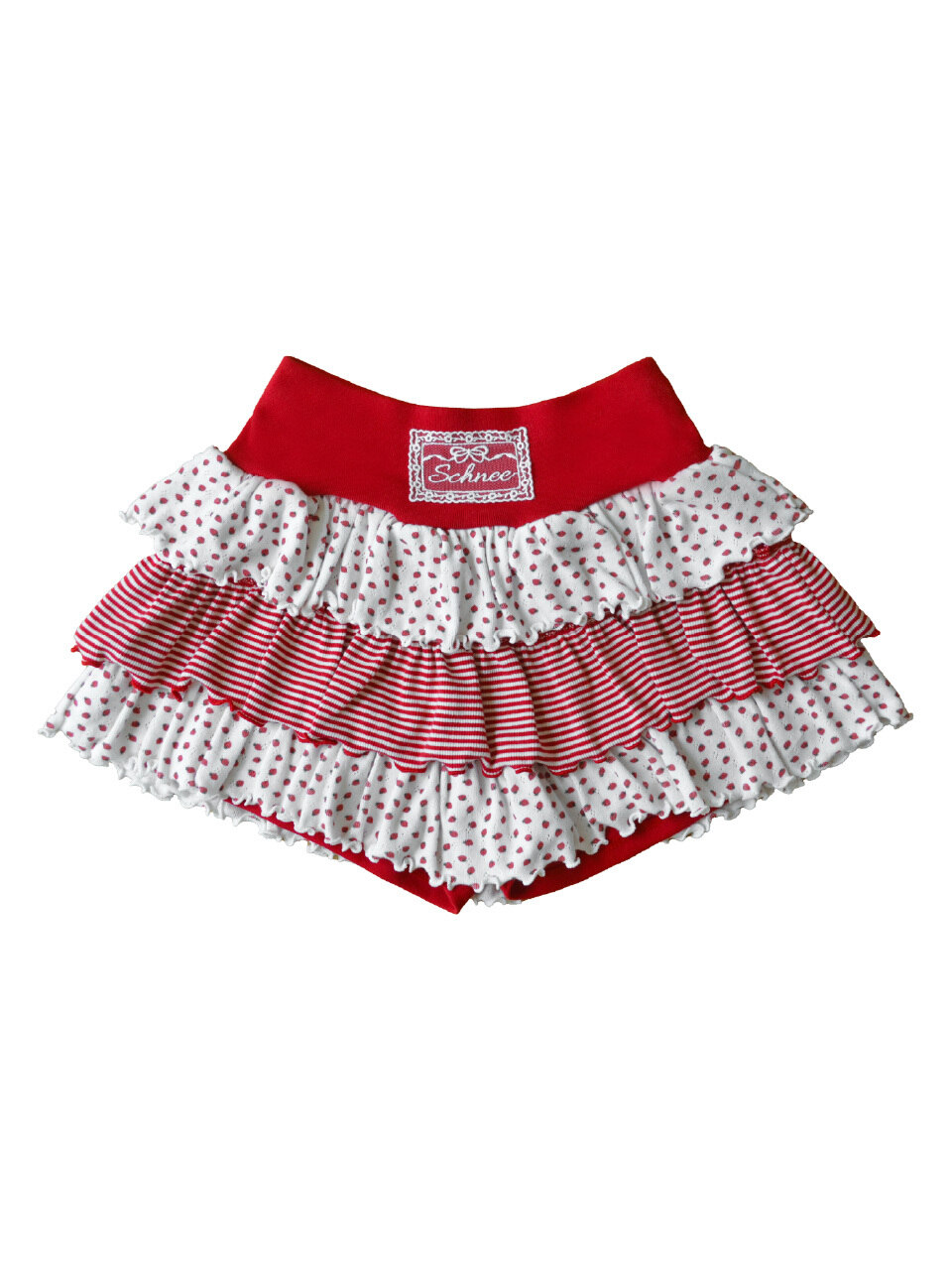 슈네]FLUFFY CANCAN PANTS SKIRT - STRAWBERRY SHORT CAKE