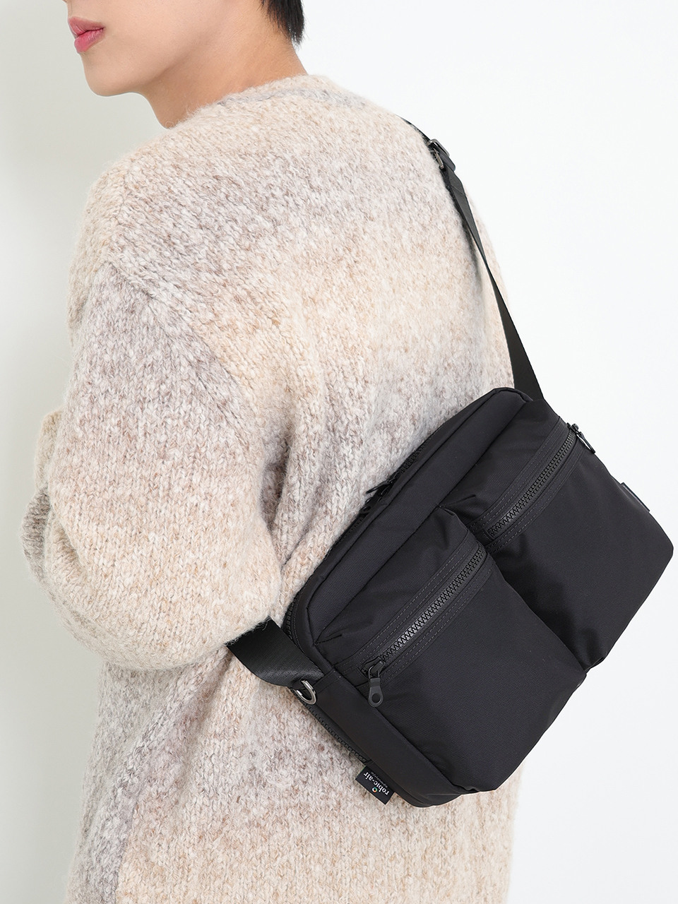 NO.29 RAR 2-POCKET CROSS BODY BAG_BLACK