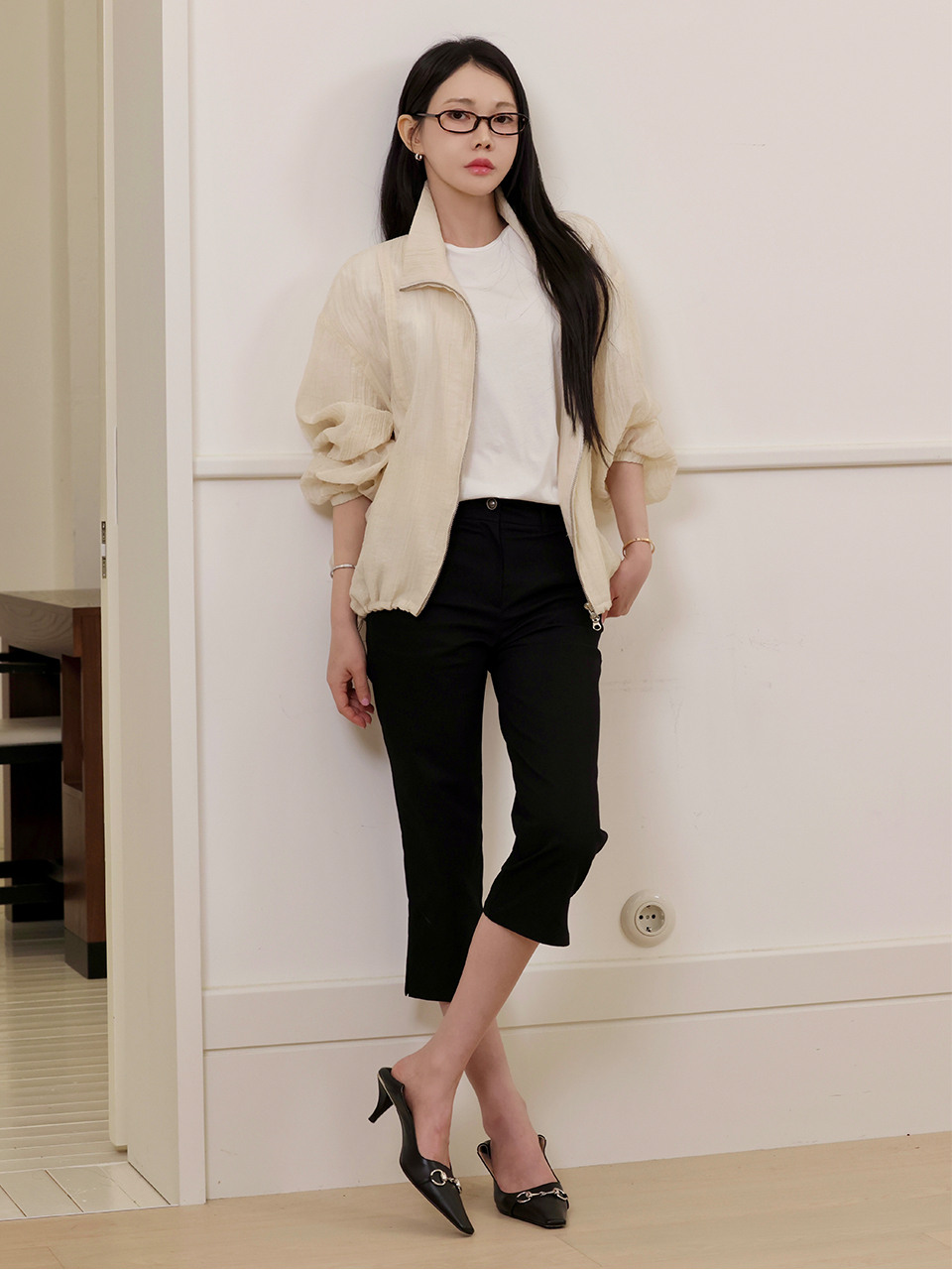 TIS CAPRI STRIPE PANTS_2COLORS