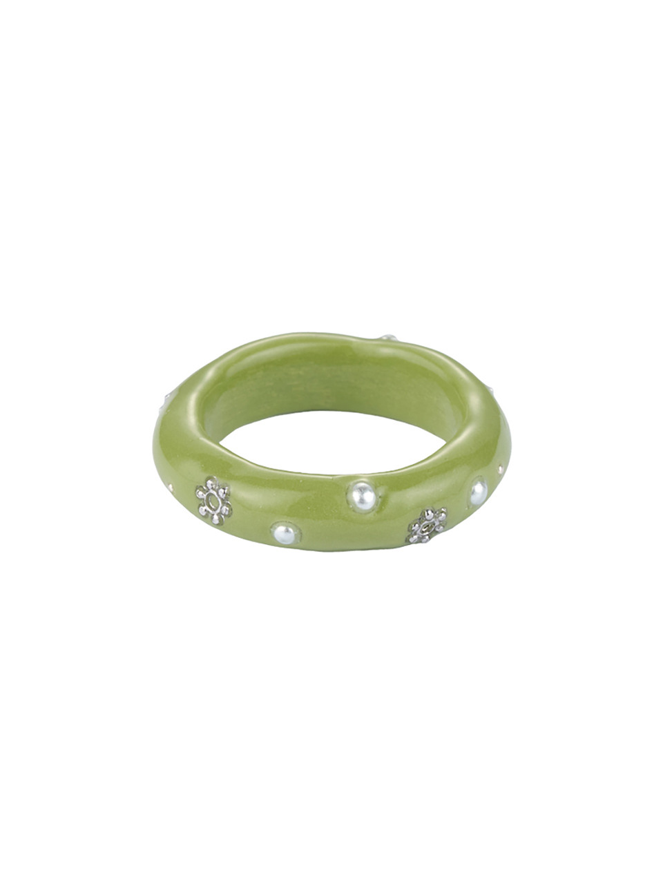 flower farm ring-olive