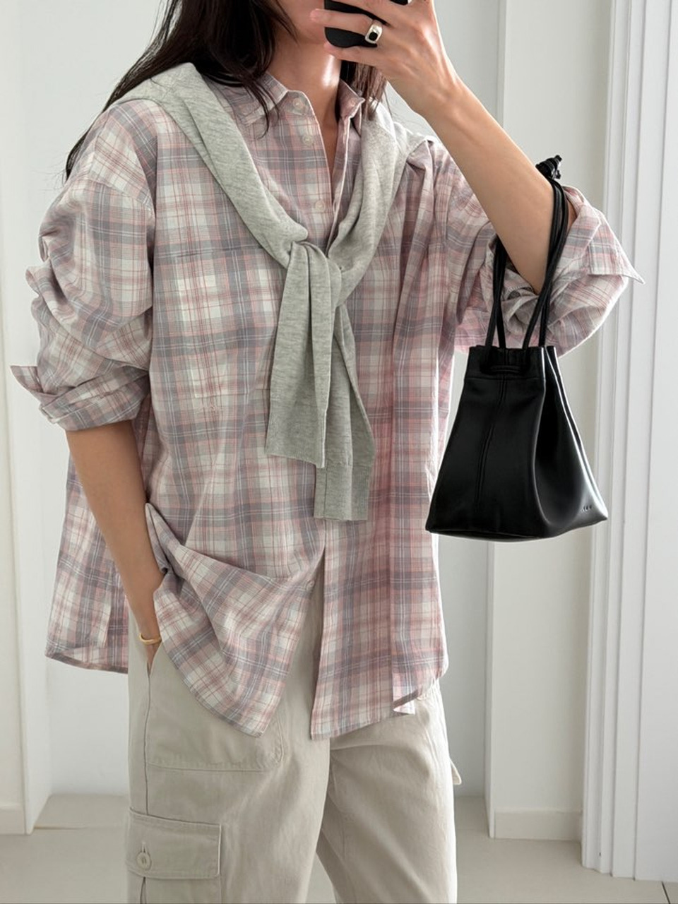 NEER CHECK SHIRT_PINK