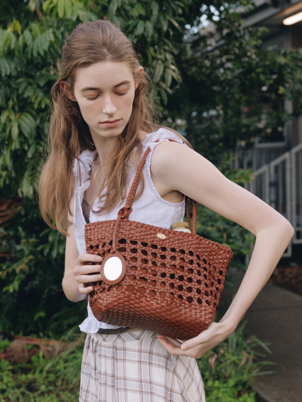 handcrafted weaving bag - M (3color)