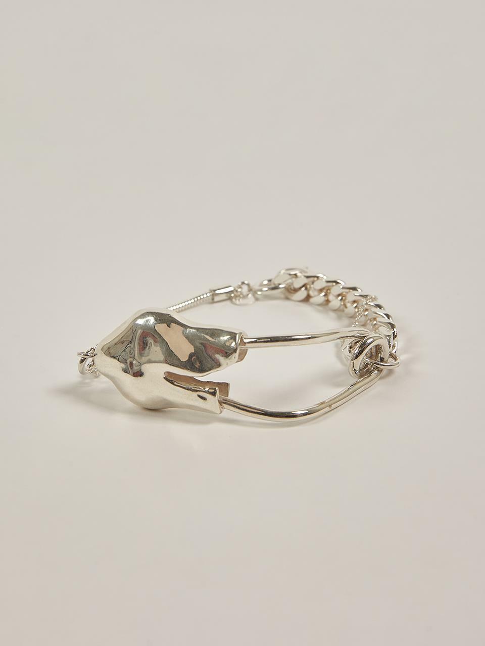 [ADER ERROR아더에러]Destroyed pin bracelet Silver