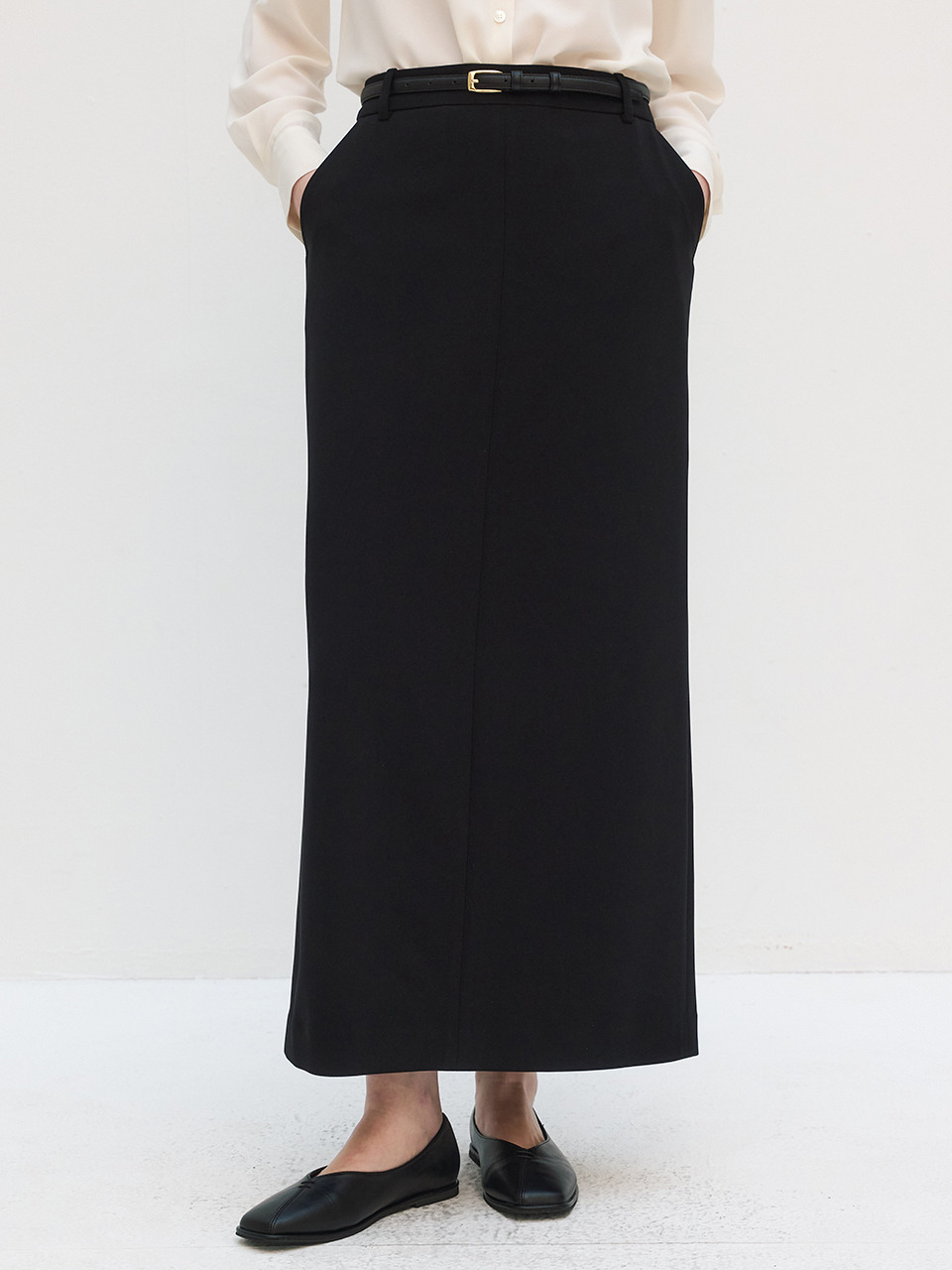 [Drama Signature] Slit Long Skirt