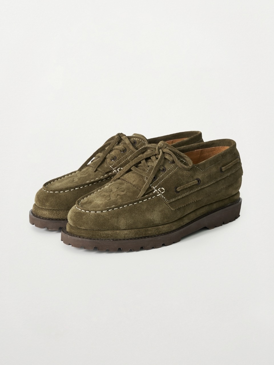 Замшевые лоферы топсайдеры Regatta_Khaki