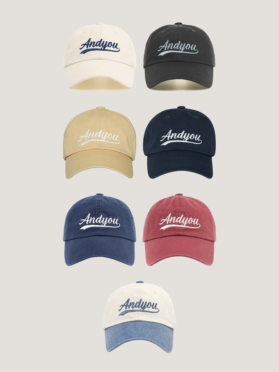 SEONYUDO Basic logo ball cap (7color)