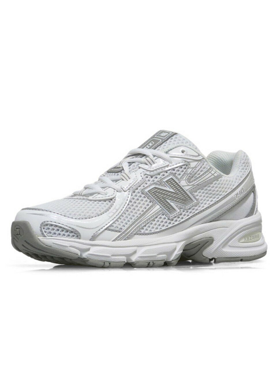 New Balance GS 740 кроссовки White Metallic Silver GR740WM