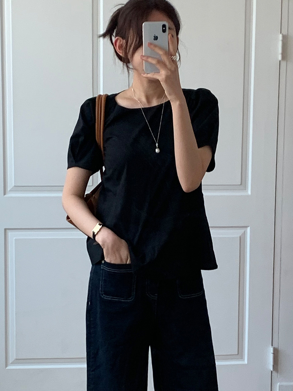 [DRAW FIT WOMEN X kkoonee] Блузка Campanula с пышными рукавами [3COLORS]