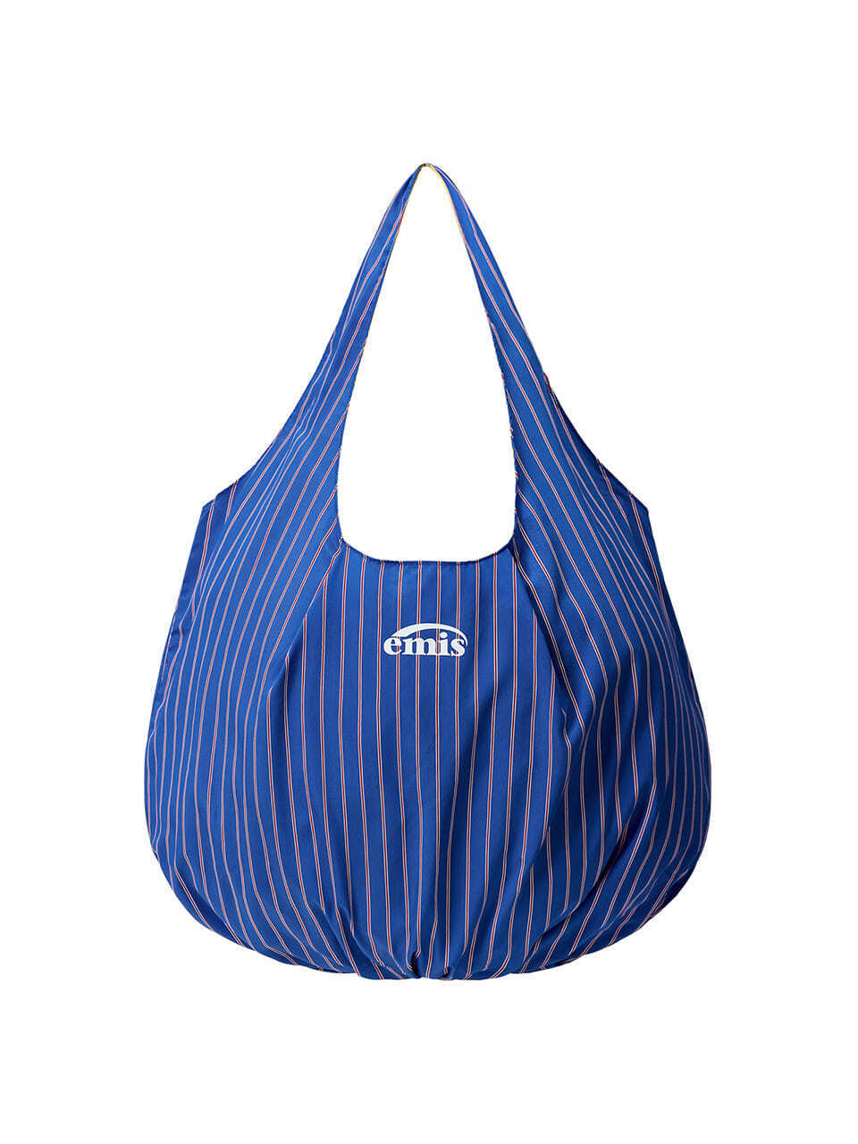 REVERSIBLE STRIPE SHOULDER BAG-BLUE