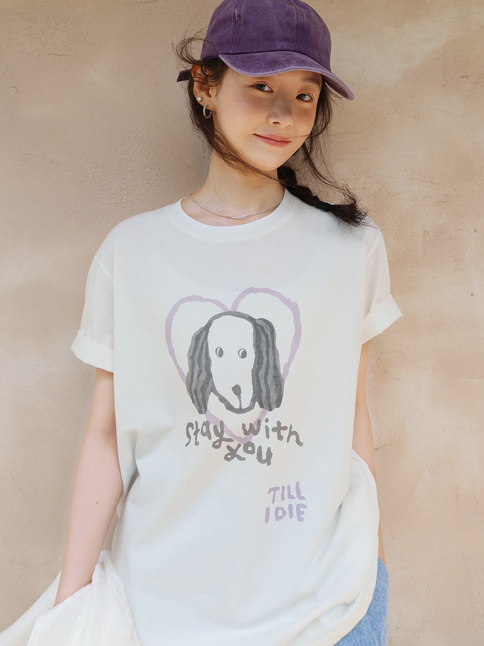 Футболка Love for my dog [TISU07TS14]_Ivory