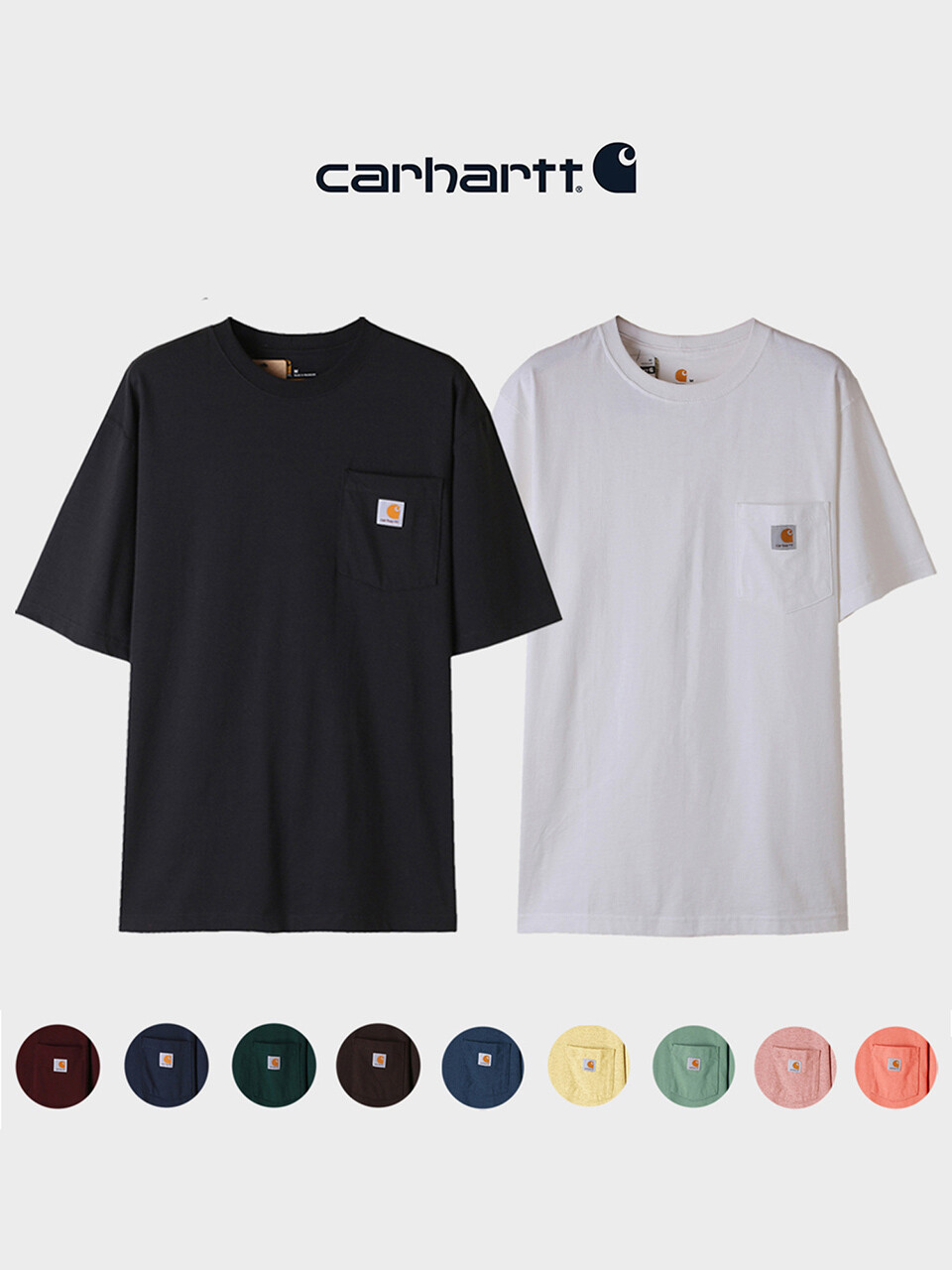 Футболка Carhartt с карманом K87