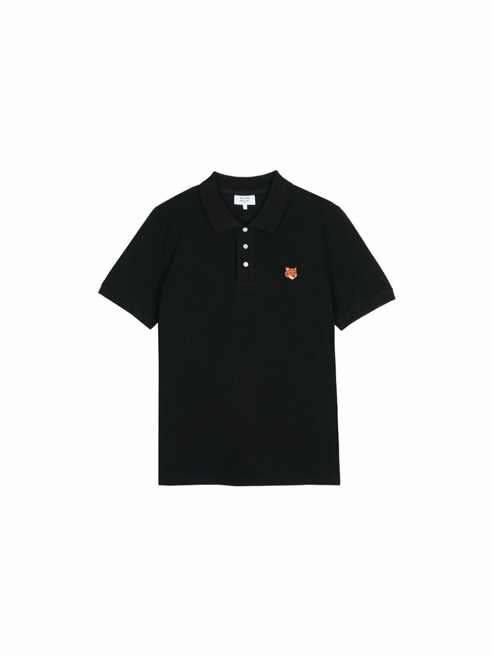 Поло MAISON KITSUNÉ Fox Head Regular Black PM00209KP0002-P199