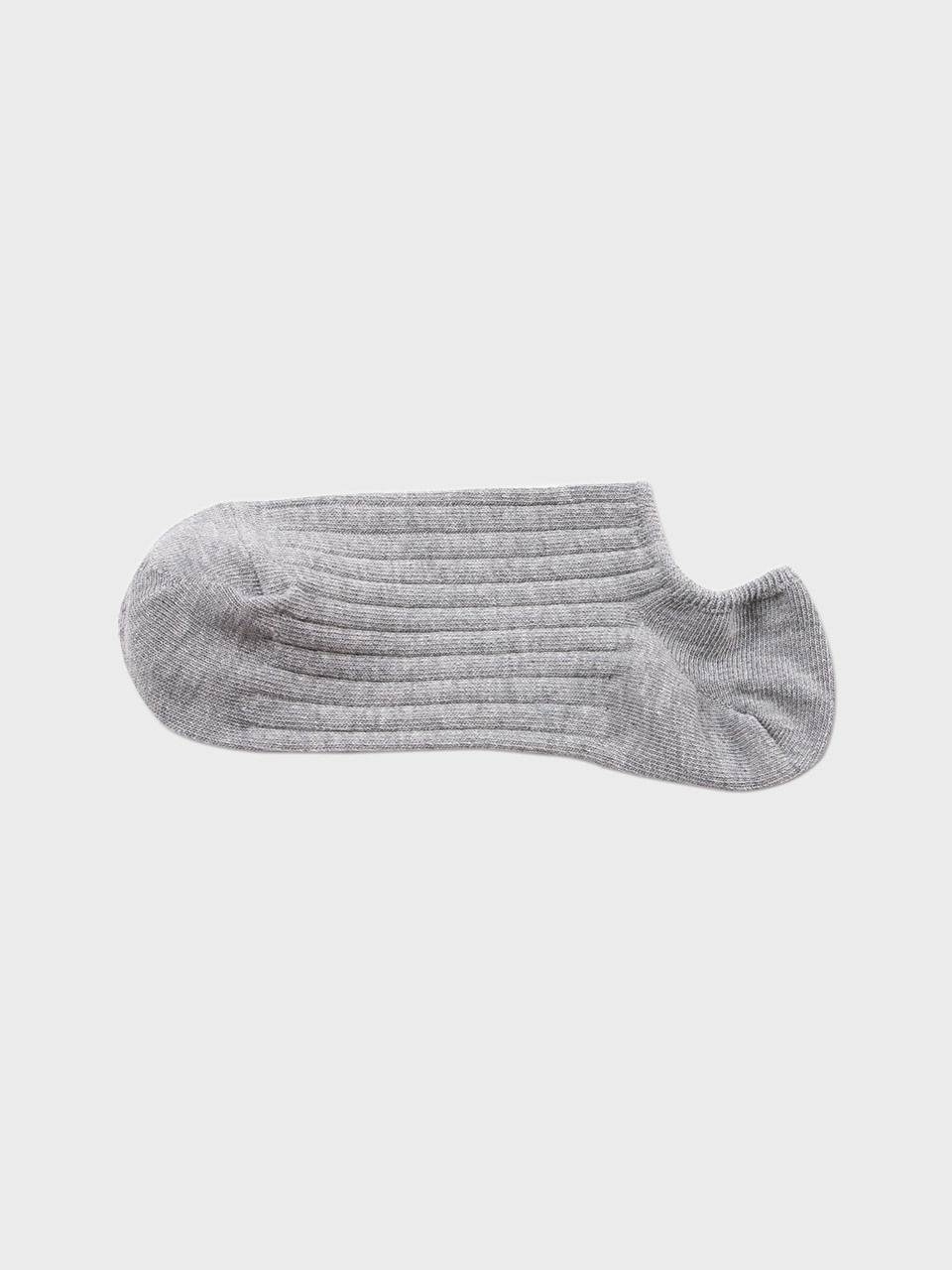 Повседневные следки в рубчик (Grey)